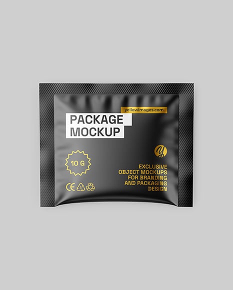 Matte Sachet Mockup
