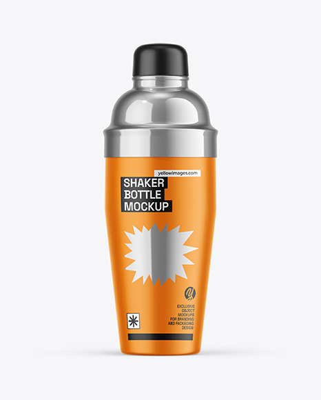 Matte Shaker Bottle Mockup