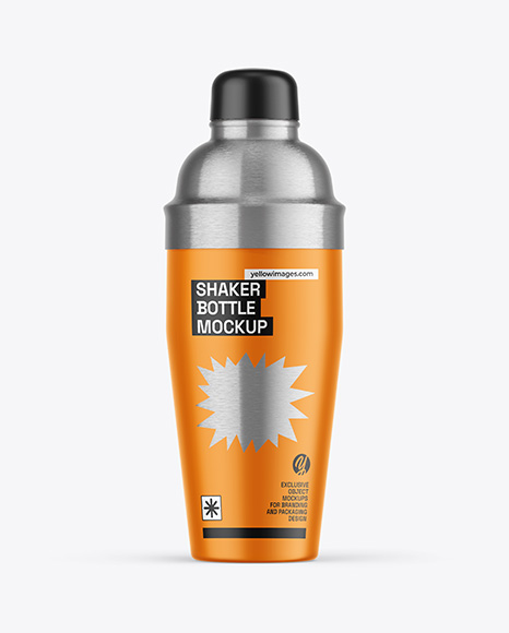 Matte Shaker Bottle Mockup