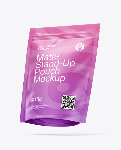Matte Stand-Up Pouch Mockup - Packaging mockups
