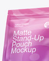 Matte Stand-Up Pouch Mockup