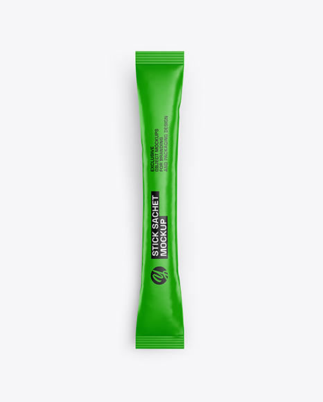 Matte Stick Sachet Mockup
