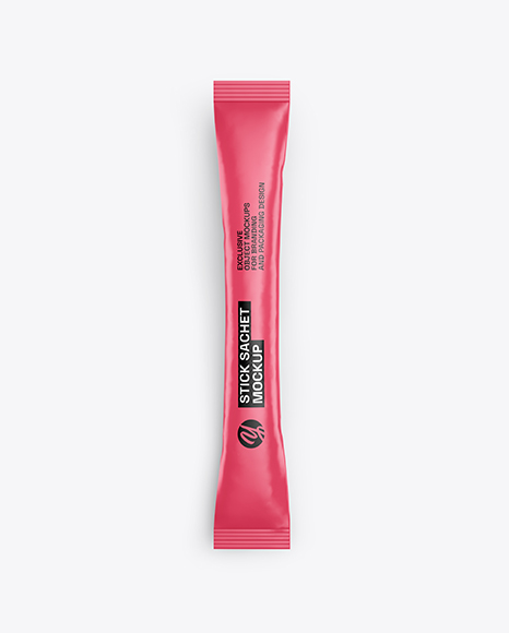 Matte Stick Sachet Mockup