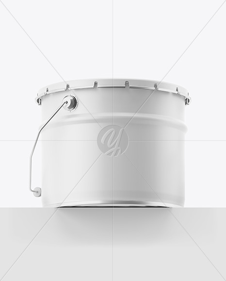Matte Tin Can w/ Metallic Handle Mockup
