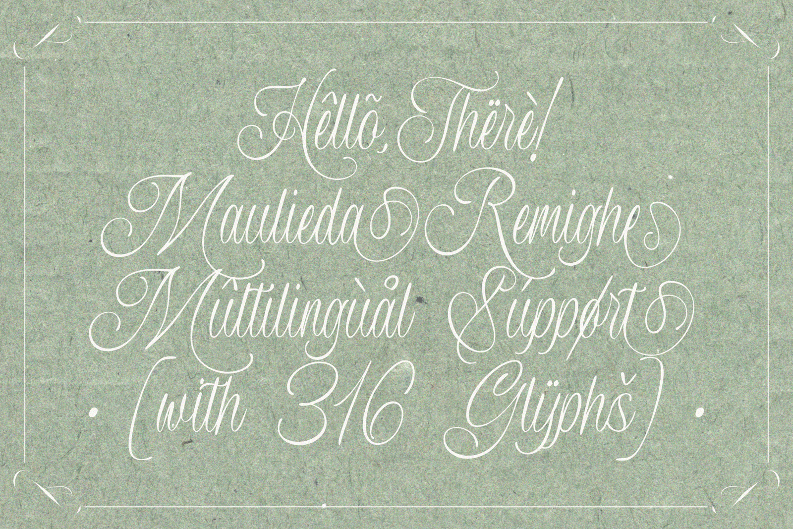 MAULIEDA REMIGHE — Elegant Luxury Wedding Font