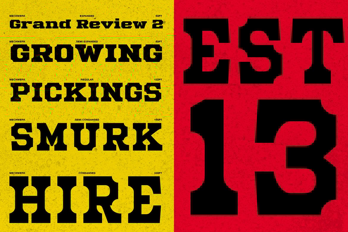 Mechwerk – Slab Serif Family