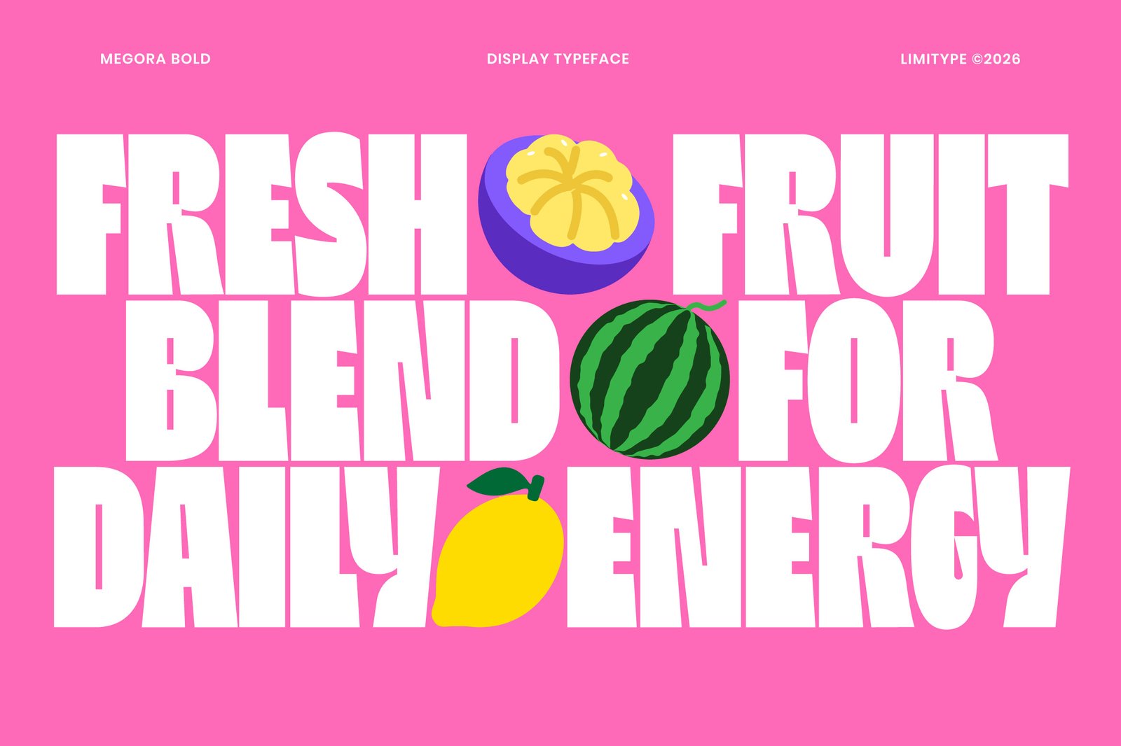 Megora - Bold Inktrap Font