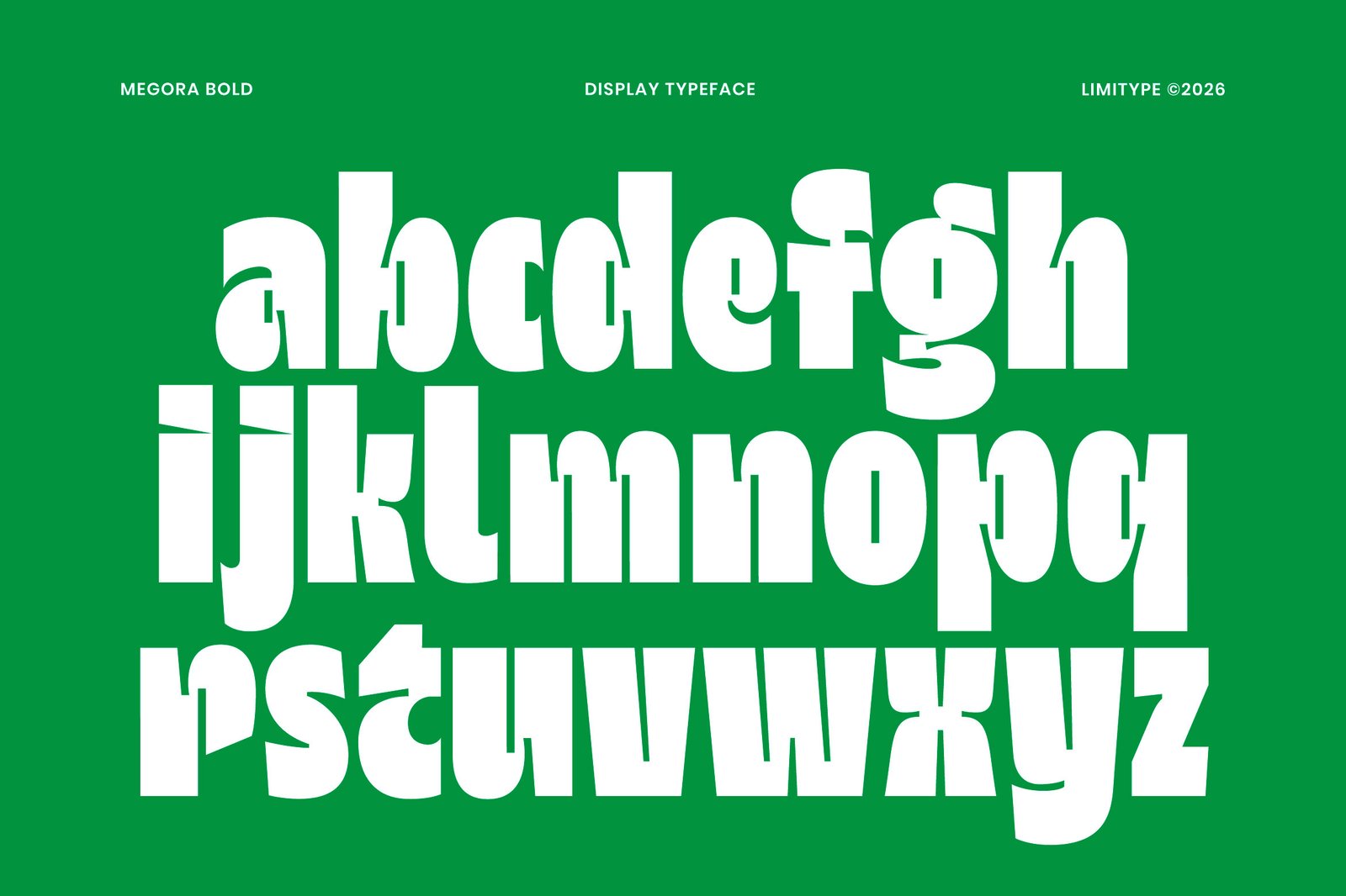 Megora - Bold Inktrap Font