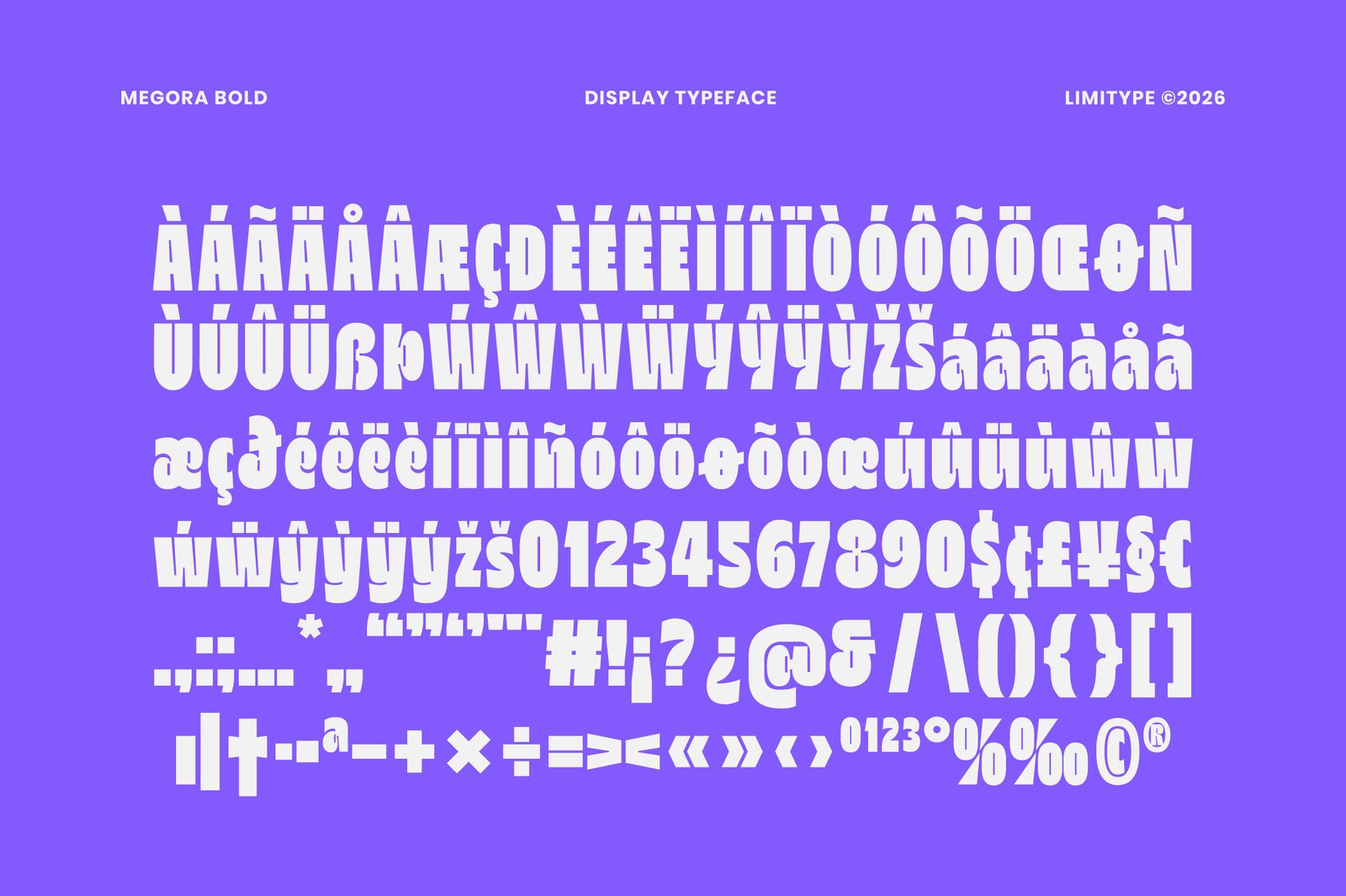 Megora - Bold Inktrap Font