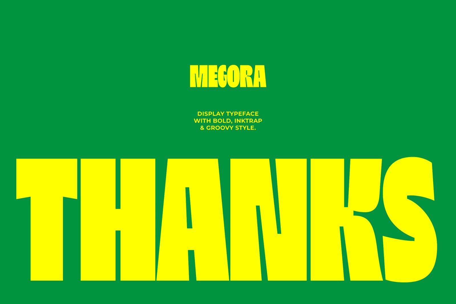 Megora - Bold Inktrap Font