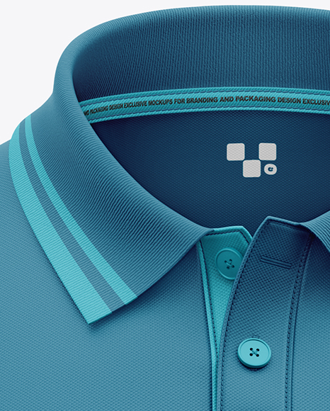 Men's Short Sleeve Polo Shirt Mockup