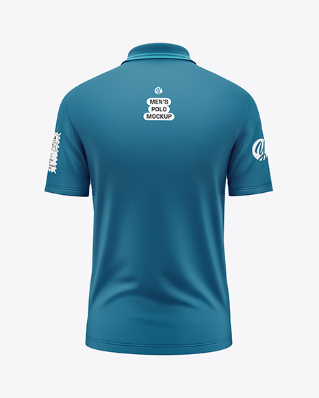 Men's Short Sleeve Polo Shirt Mockup