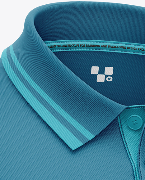 Men's Short Sleeve Polo Shirt Mockup