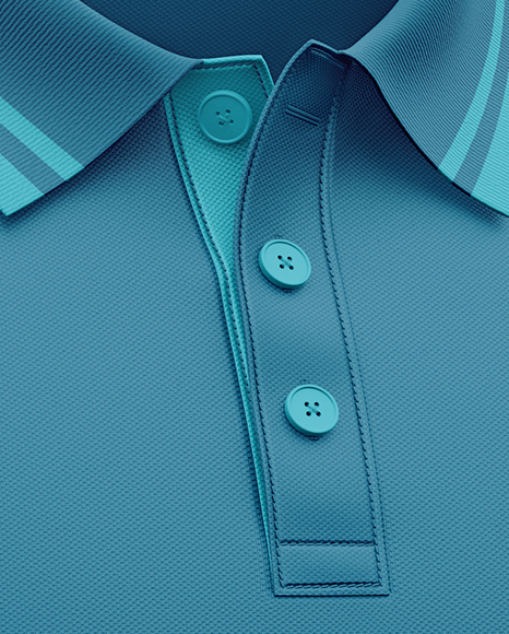 Men's Short Sleeve Polo Shirt Mockup