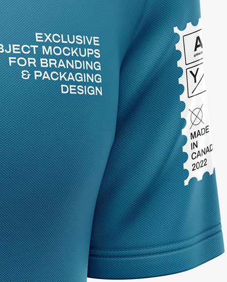 Men's Short Sleeve Polo Shirt Mockup