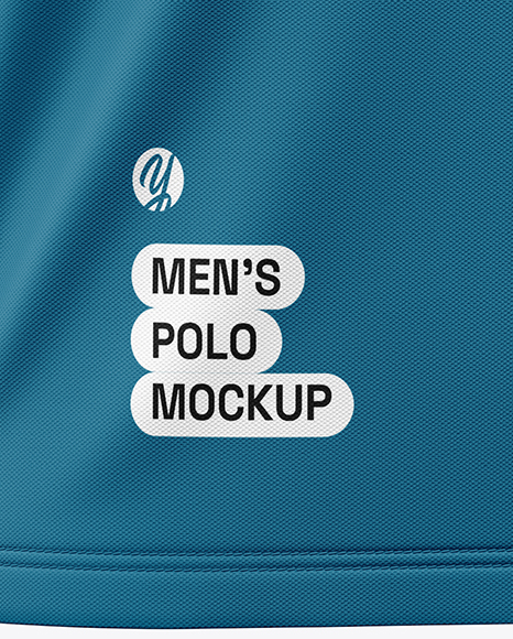 Men's Short Sleeve Polo Shirt Mockup
