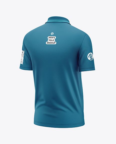 Men's Short Sleeve Polo Shirt Mockup