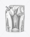 Metallic Refill Pouch Bag with Handle Mockup
