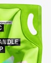 Metallic Refill Pouch Bag with Handle Mockup