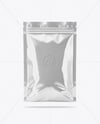 Metallic Sachet with Zip Lock Mockup