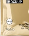 Metallic Sachet with Zip Lock Mockup