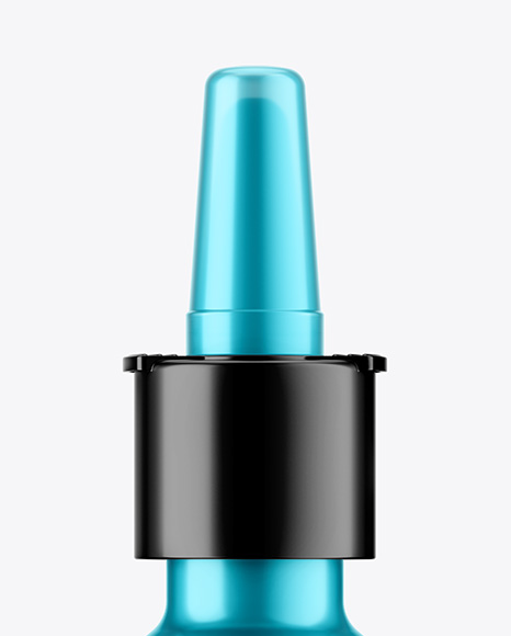 Metallized Nasal Spray Bottle Mockup