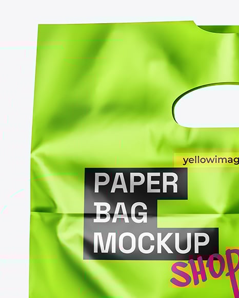 Metallized Paper Bag Mockup