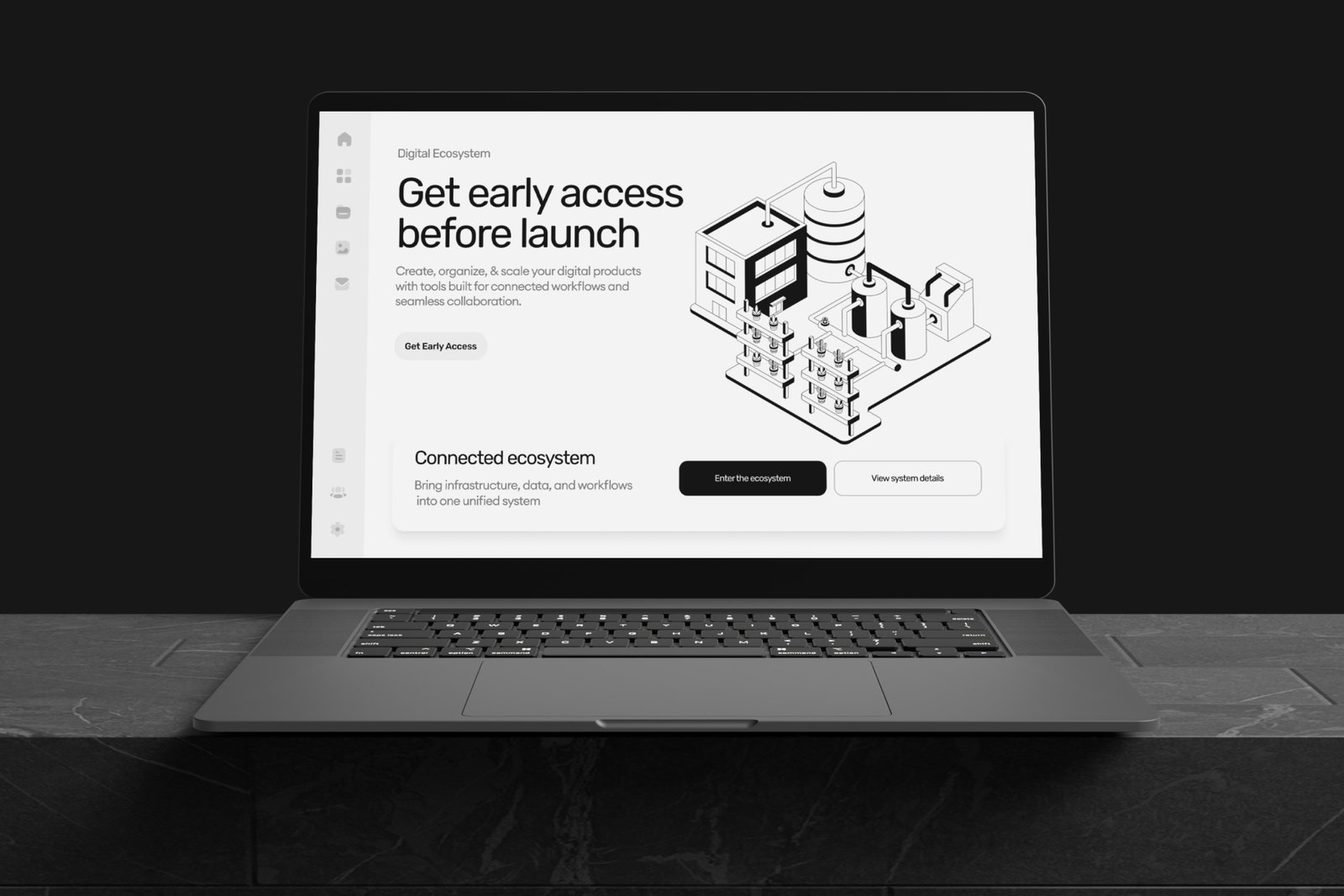 Modern Ecosystem Illustrations Set