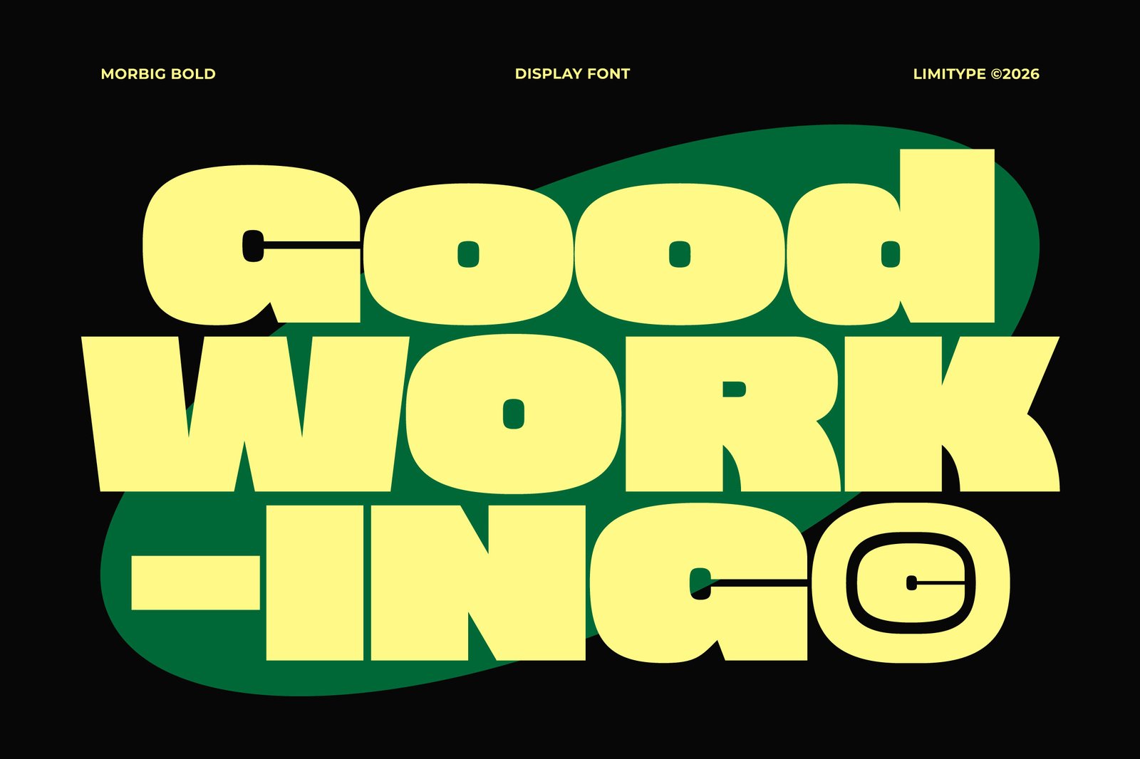 Morbig - Bold Display Font