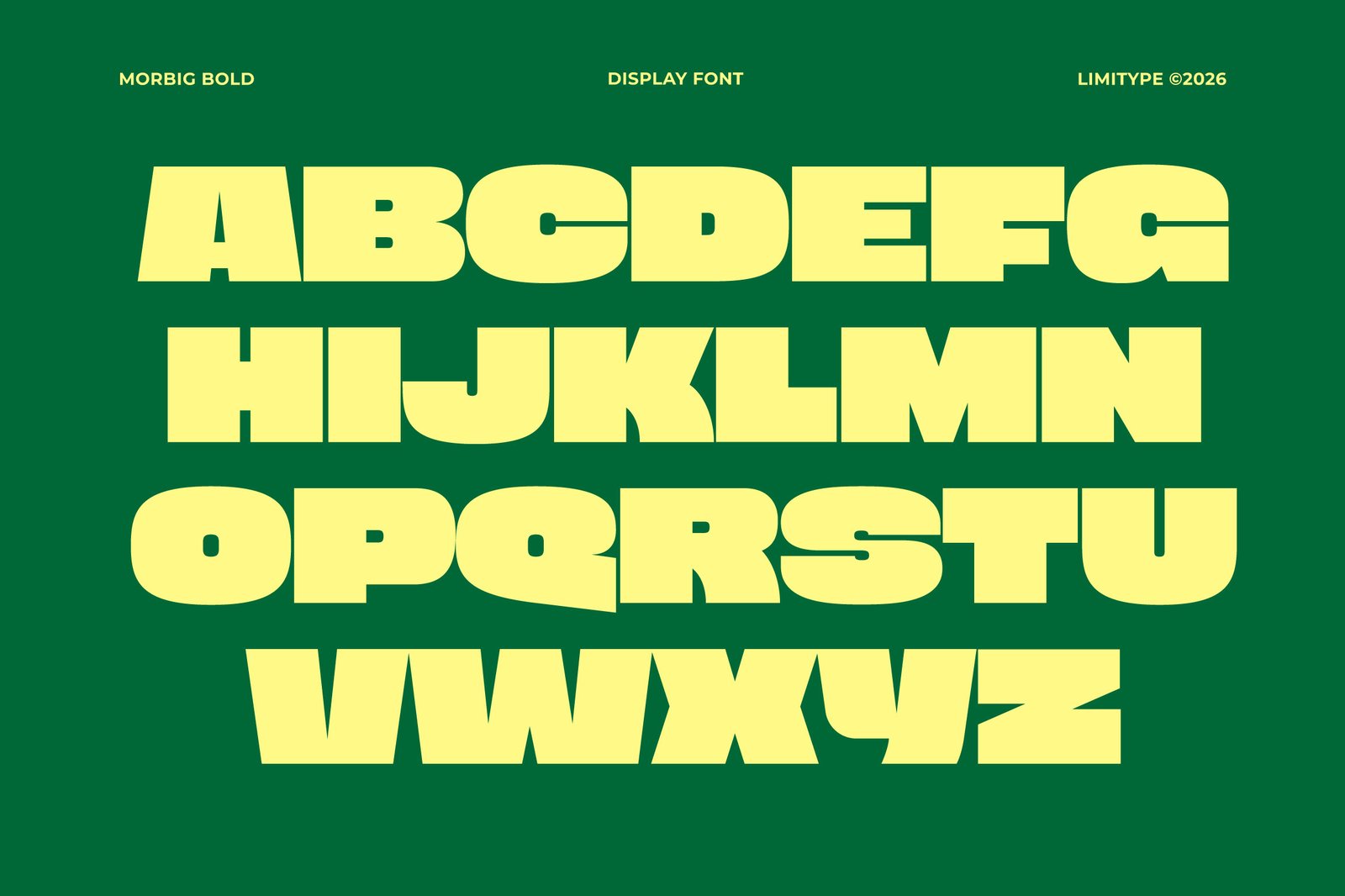 Morbig - Bold Display Font