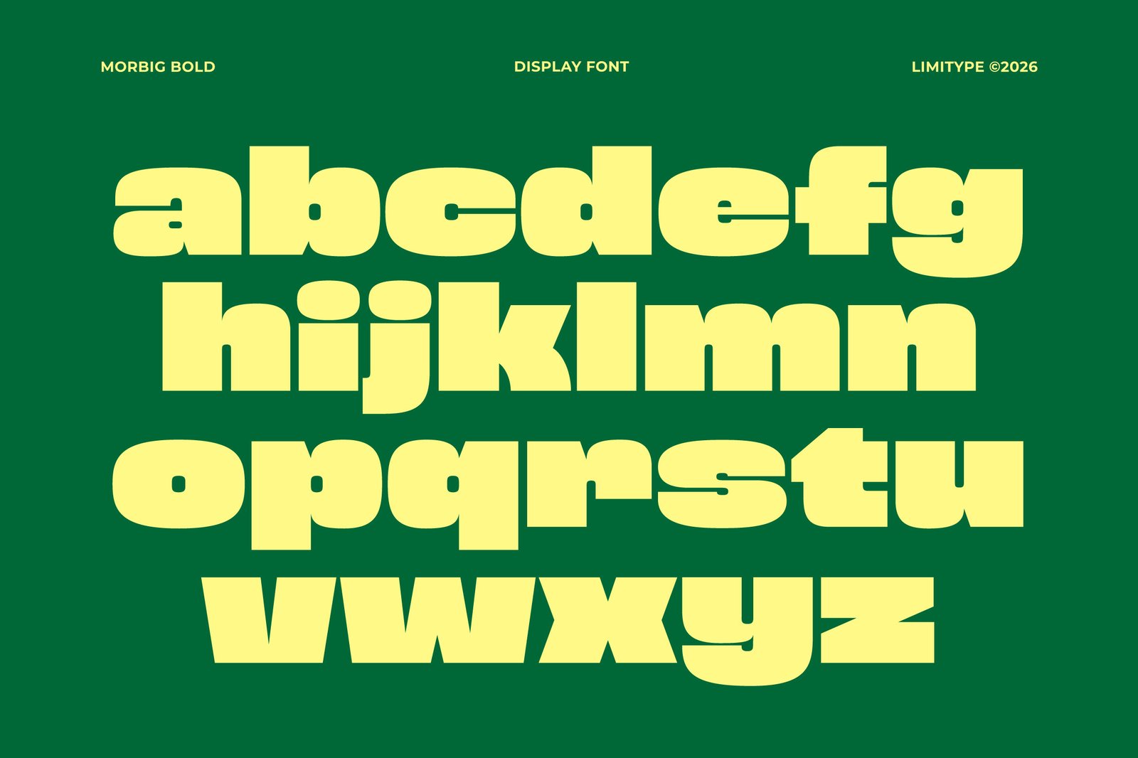 Morbig - Bold Display Font