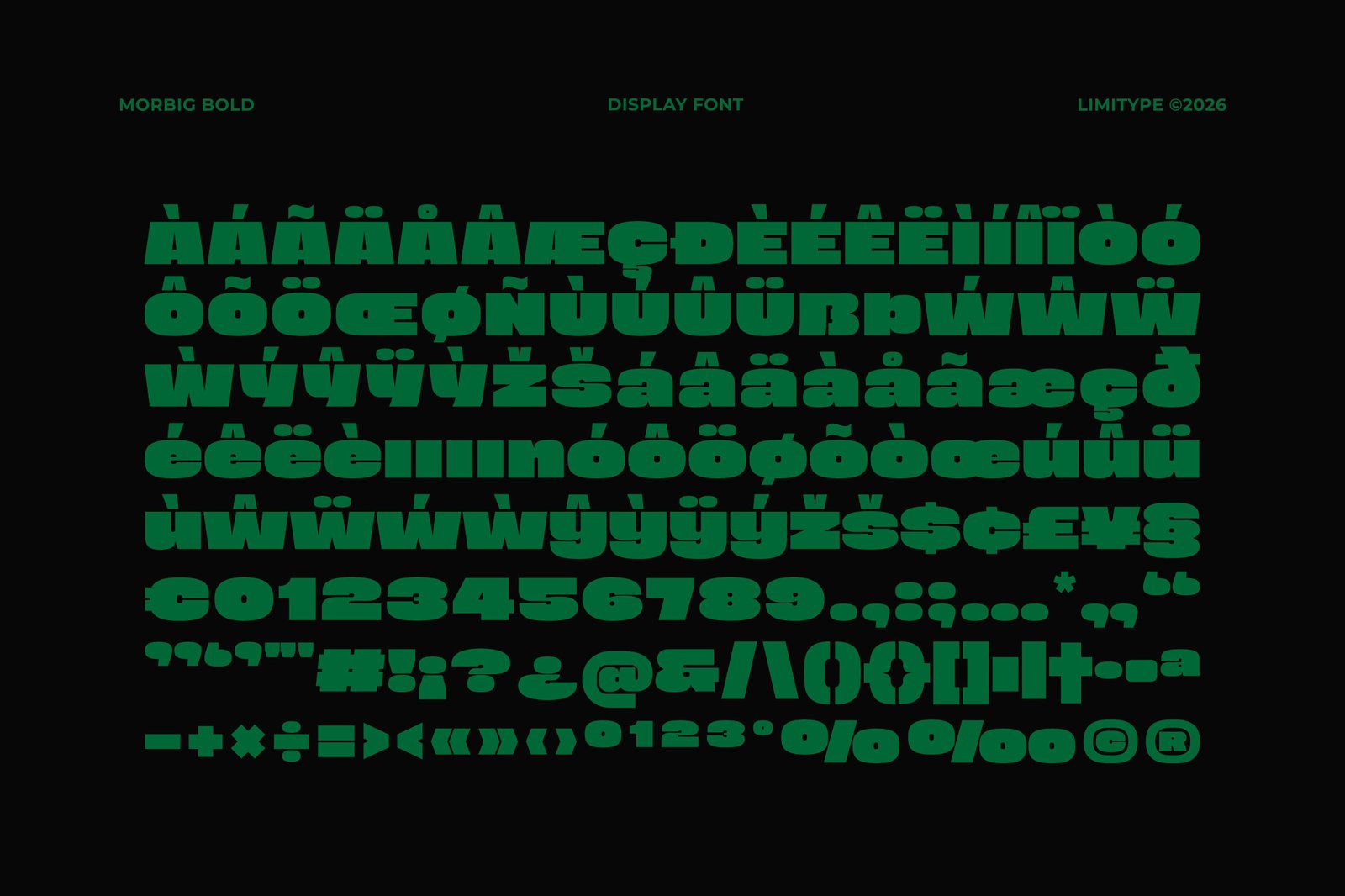 Morbig - Bold Display Font
