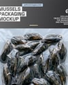 Vacuum Packaging with Mussels Mockup