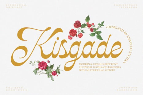 NCL Kisgade — Elegant Script Calligraphy Font