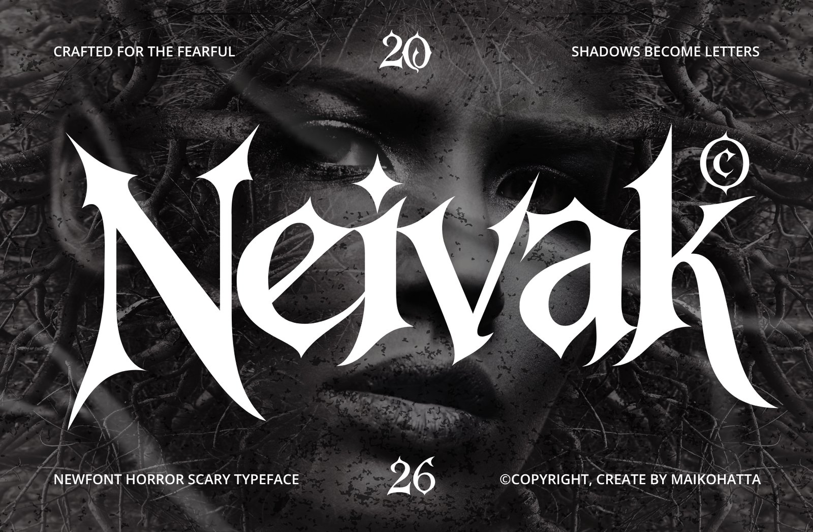 Neivak – Horror Gothic Display Font