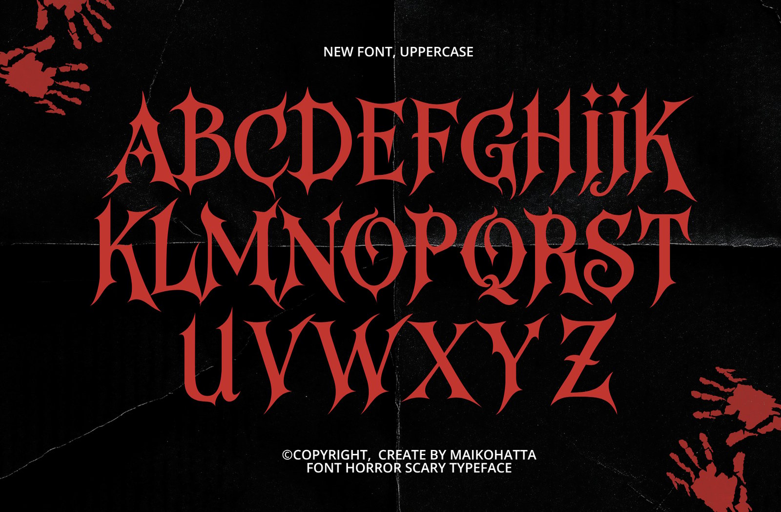 Neivak – Horror Gothic Display Font