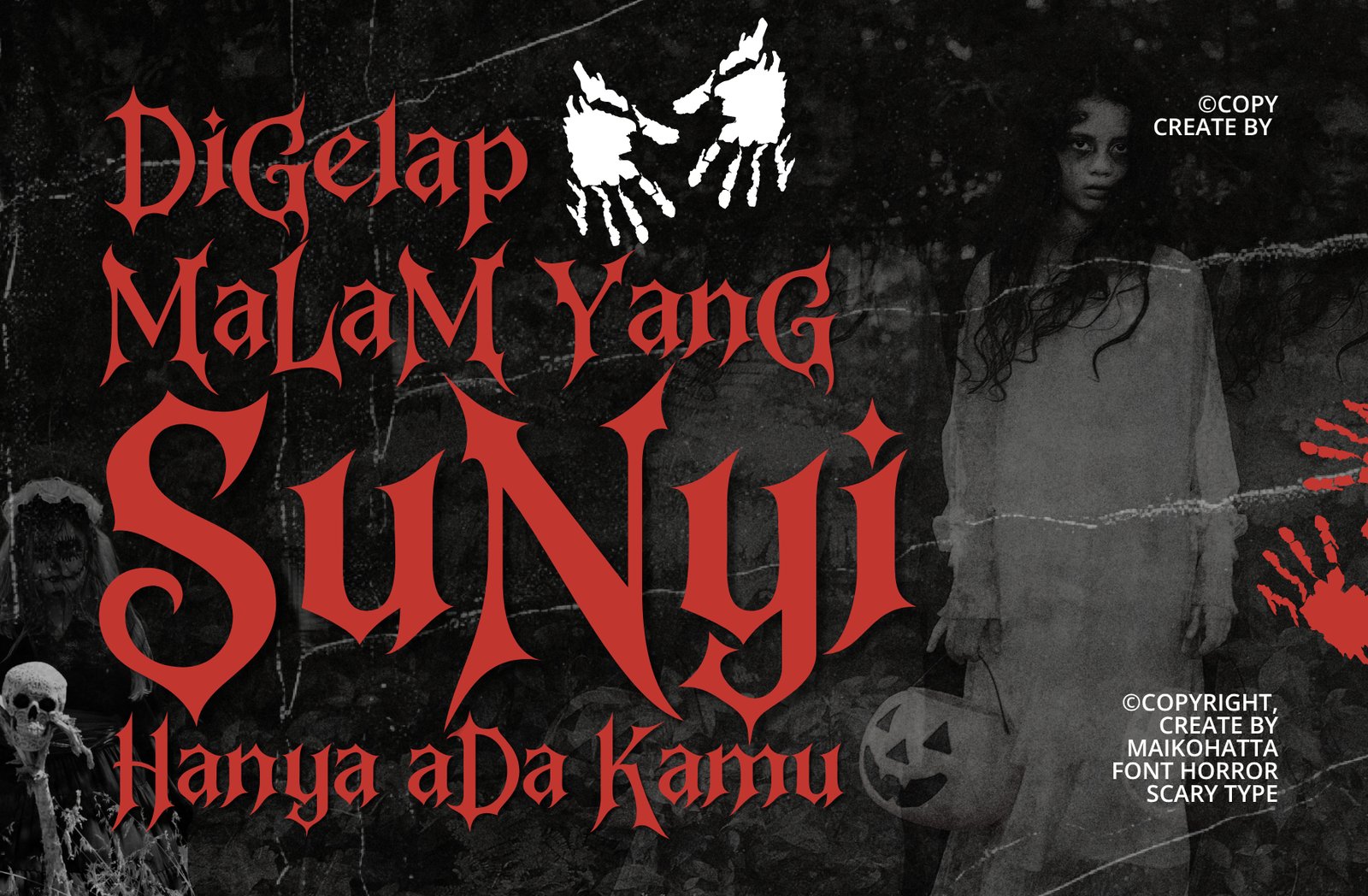Neivak – Horror Gothic Display Font