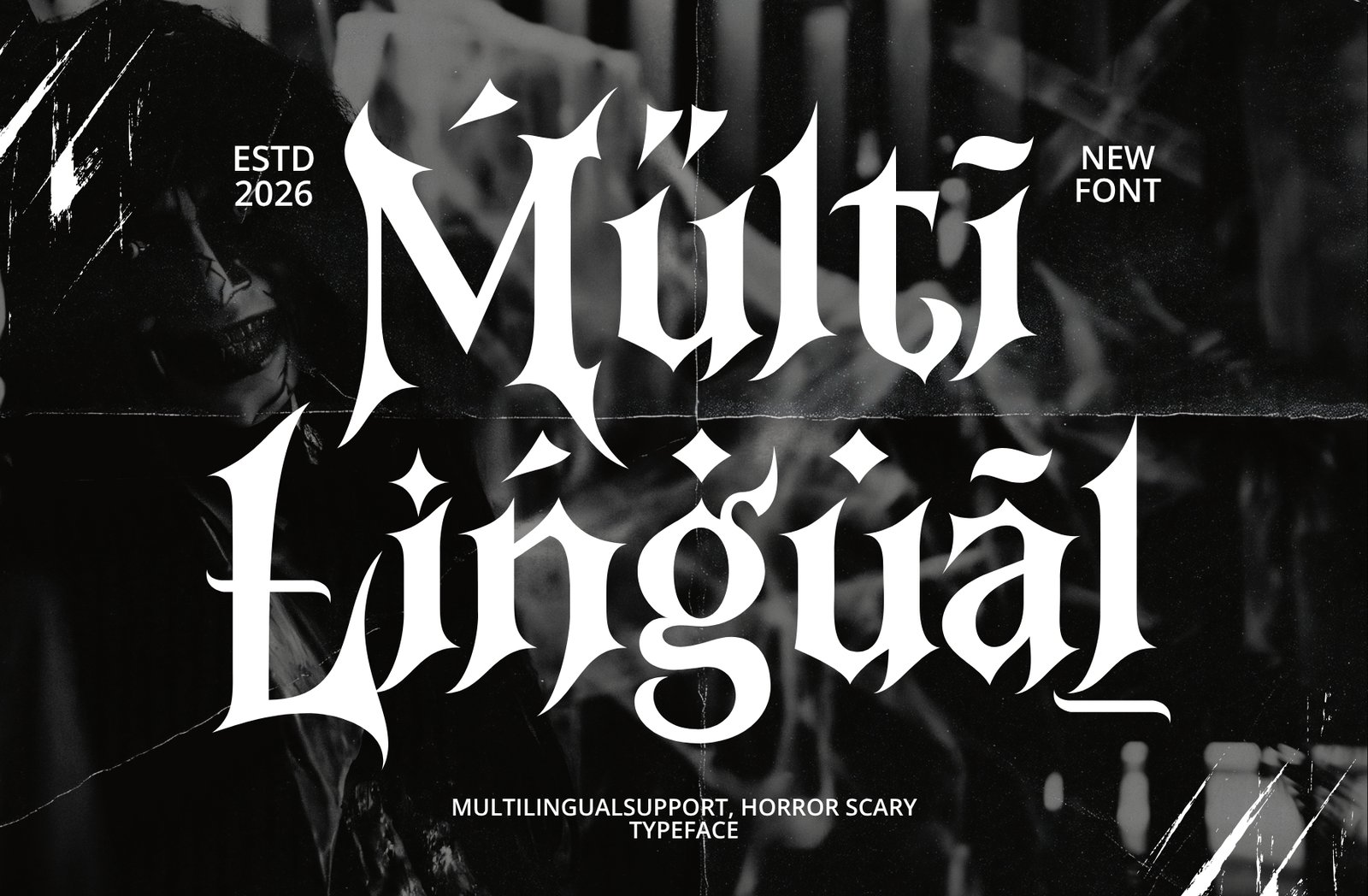 Neivak – Horror Gothic Display Font