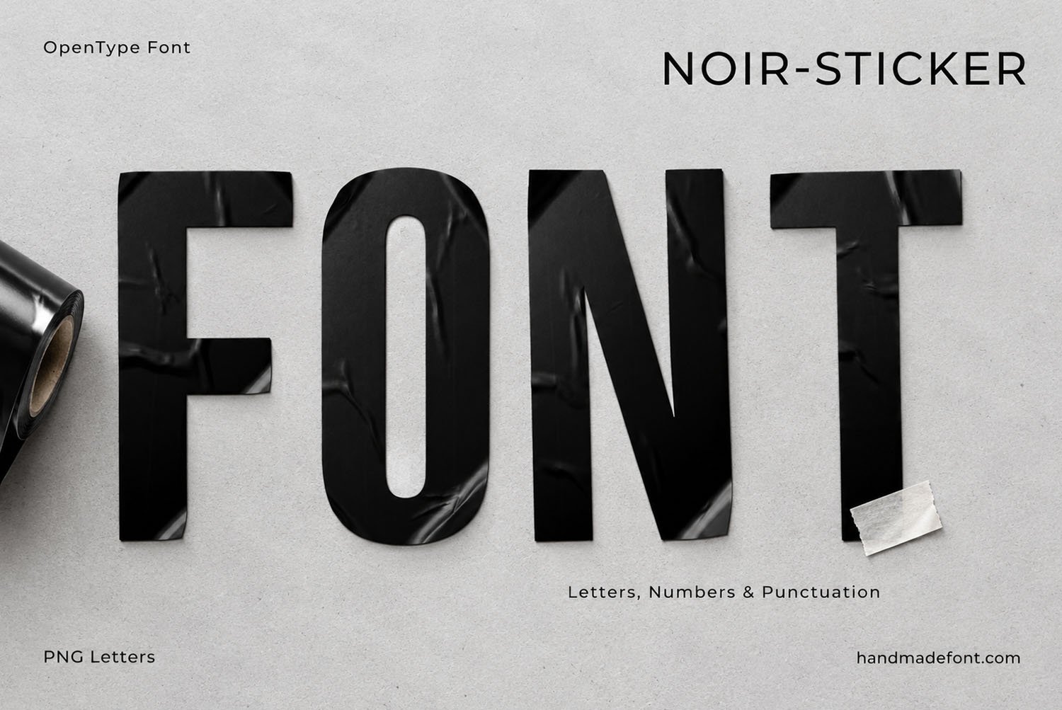 Noir Sticker Font