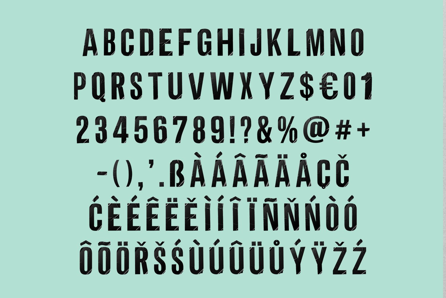 Noir Sticker Font