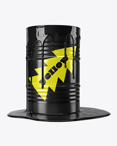 Oil Barrel Mockup