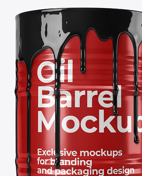Oil Barrel Mockup