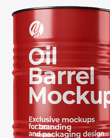 Oil Barrel Mockup