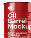 Oil Barrel Mockup