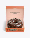 Opened Box With Chocolate Donut Mockup