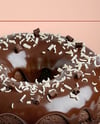 Opened Box With Chocolate Donut Mockup