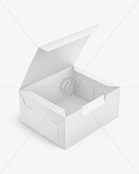 Opened Paper Box Mockup