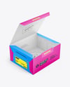 Opened Paper Box Mockup