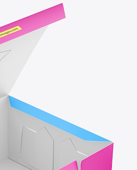 Opened Paper Box Mockup