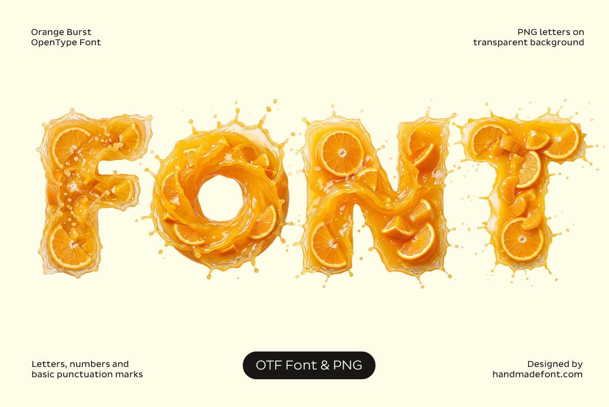 Orange Burst Font